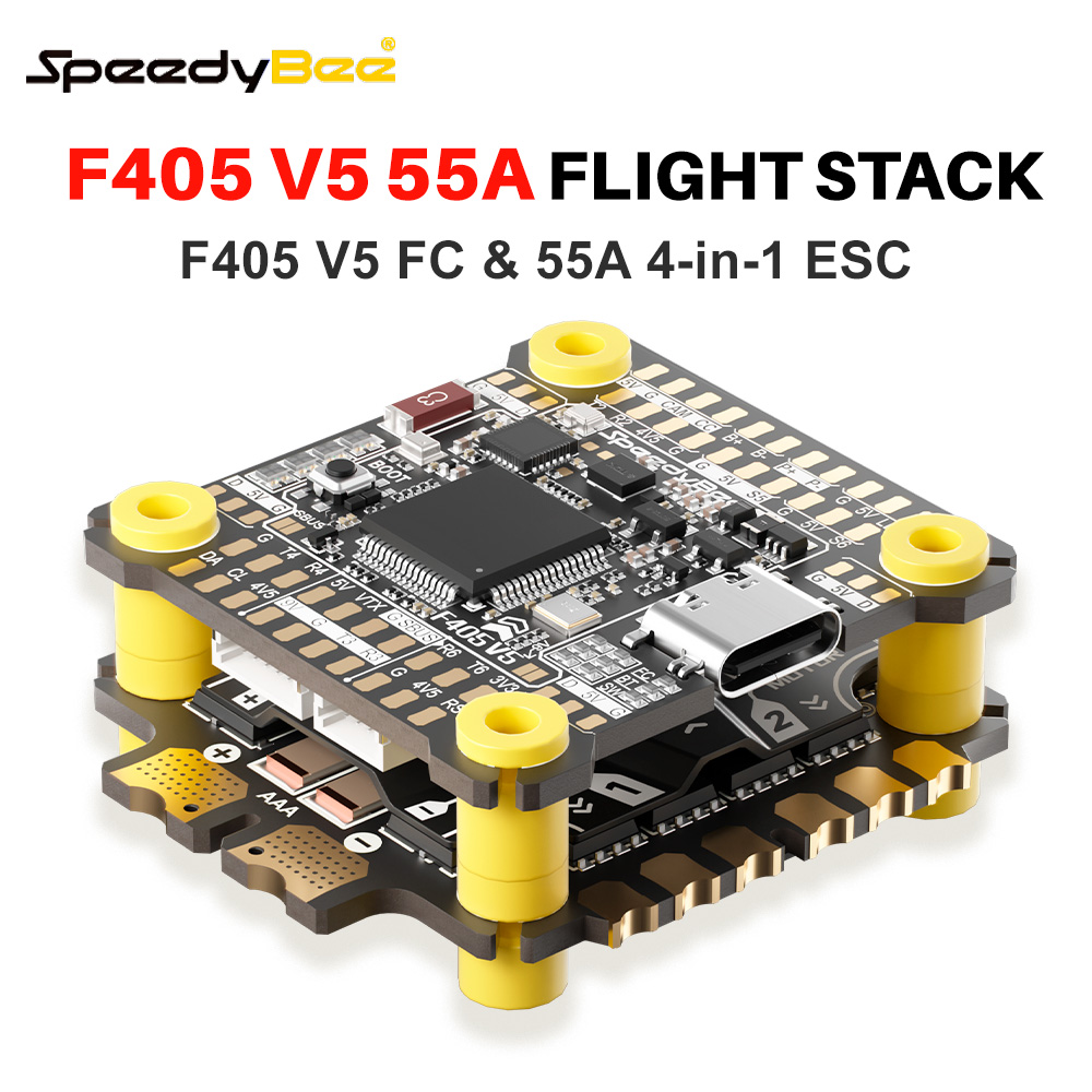 SpeedyBee F405 V5 Stack F405 V - đánh giá và giá Foxeer Reaper F4 128K 65A Esc