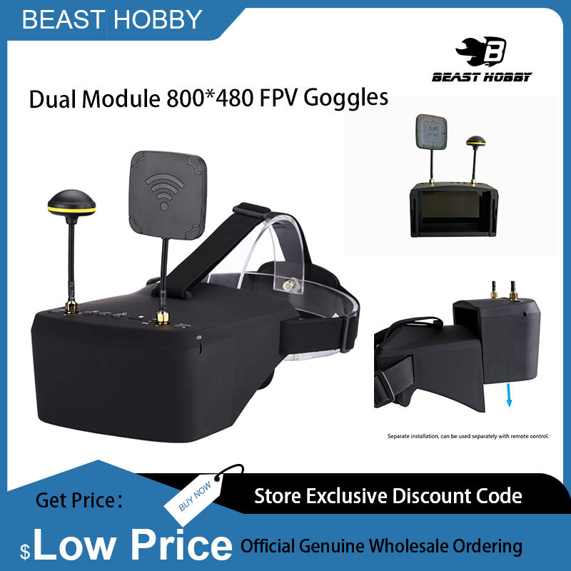 EV800D 5.8G 40CH Diversity FPV - đánh giá và giá Skyzone Cobra X V2 Fpv Goggles