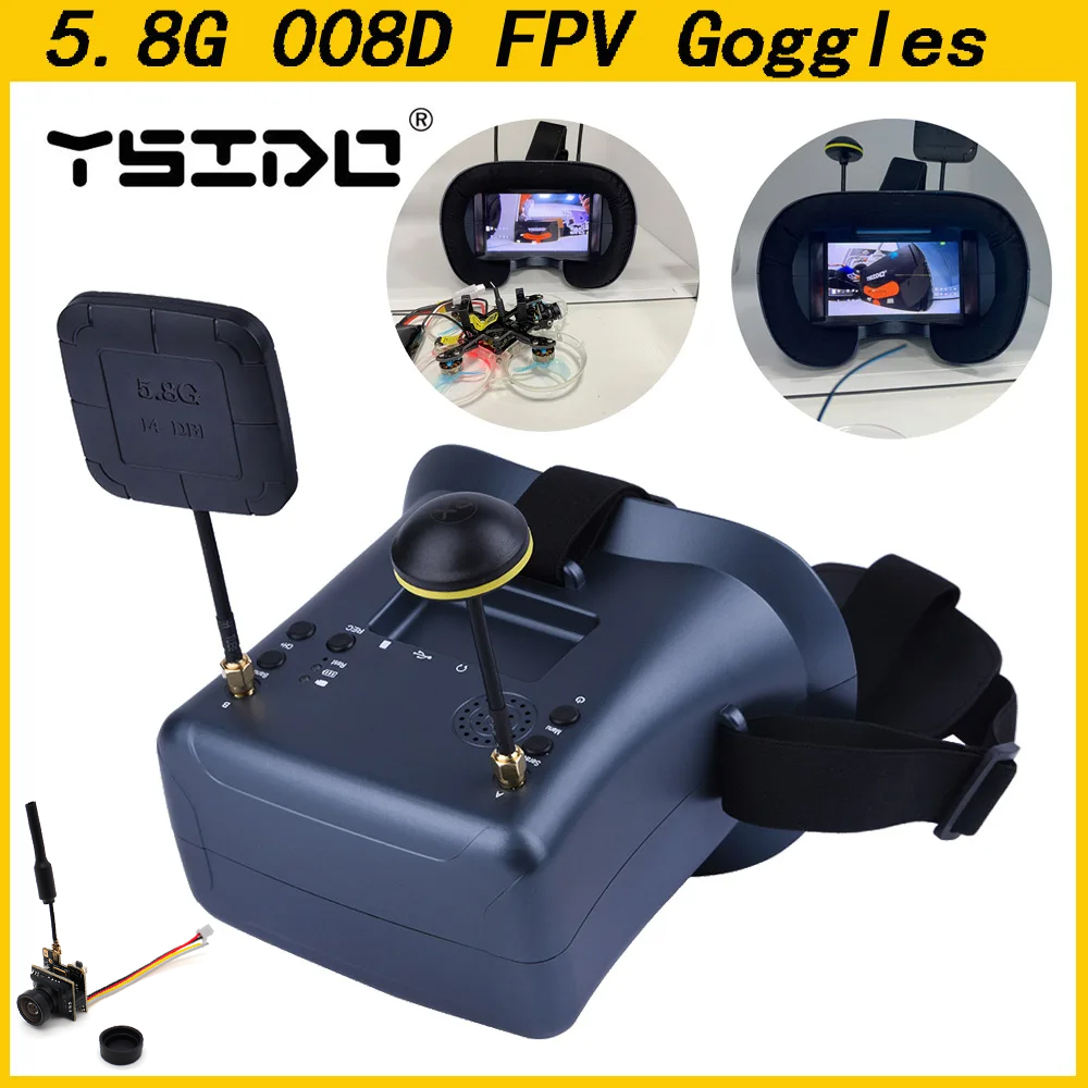 008D 5.8G 40CH 4.3 Inch 800*48 - đánh giá và giá Skyzone Cobra X V2 Fpv Goggles